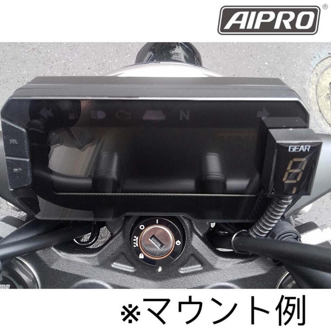 アイプロ製★シフトインジケー APH2 赤 MC52 MC49 MD38 自動車/バイクのバイク(パーツ)の商品写真