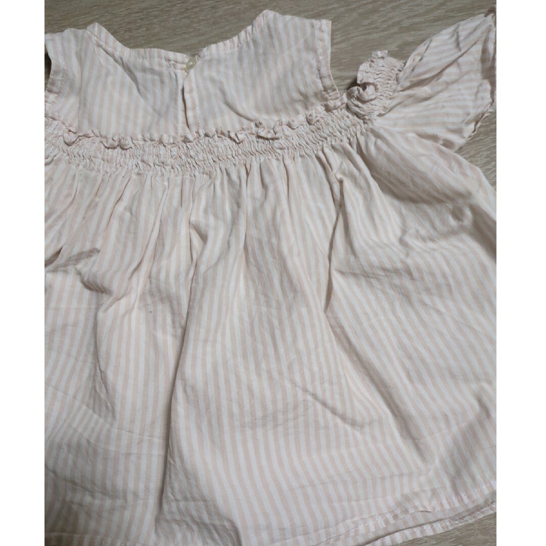 petit main(プティマイン)のオフショルダーシャツ100　petit main キッズ/ベビー/マタニティのキッズ服女の子用(90cm~)(ブラウス)の商品写真