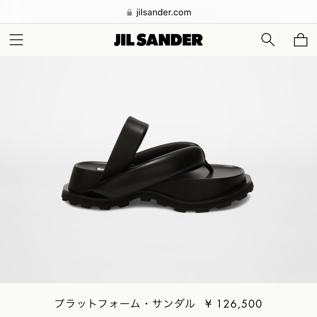 Jil Sander - 新品37 JIL SANDER ジルサンダー プラットホーム