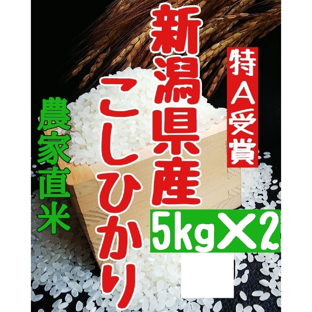 農家直送  新潟県産コシヒカリ白米5㎏✕2袋(令和4年産)