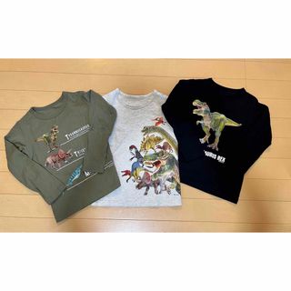 シュライヒ(Schleich)の値下げ　シュライヒ　恐竜　長そでTシャツ　110cm 3枚セット(Tシャツ/カットソー)