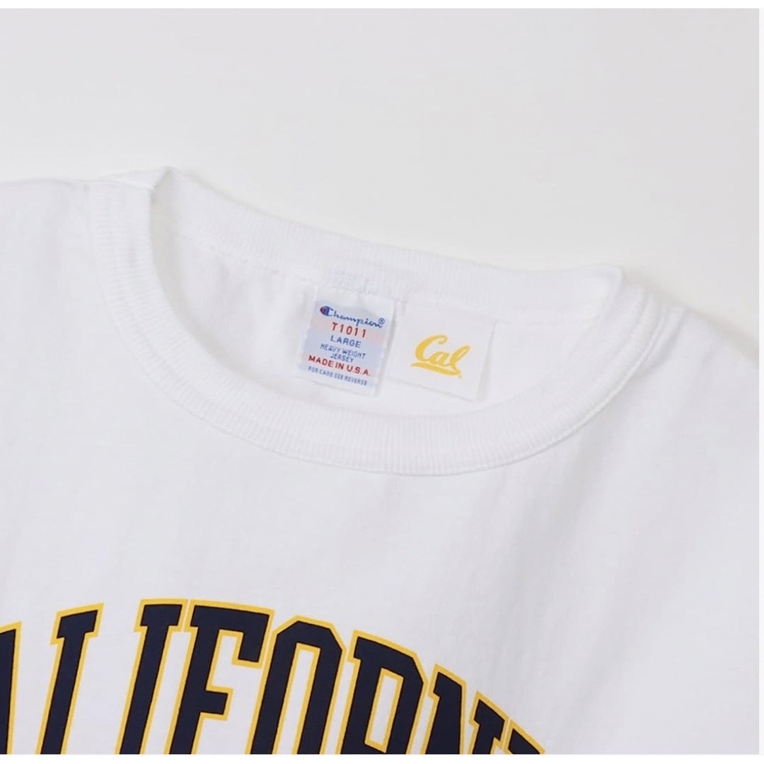 【新品】Champion T-1011 カレッジtシャツ バークレー　ラバーロゴ