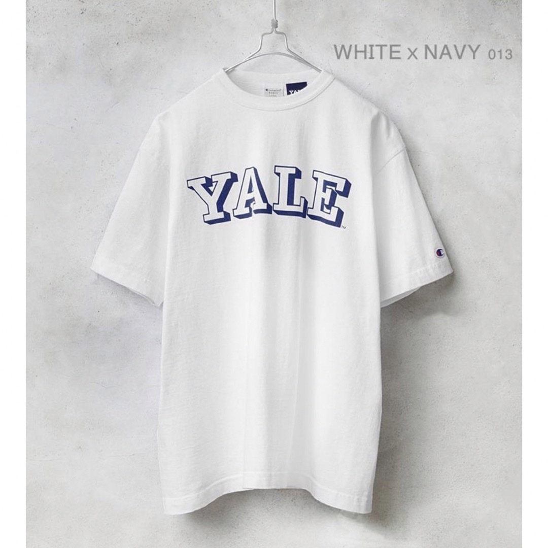 【新品】Champion T1011 カレッジプリントtシャツ YALE ロゴ