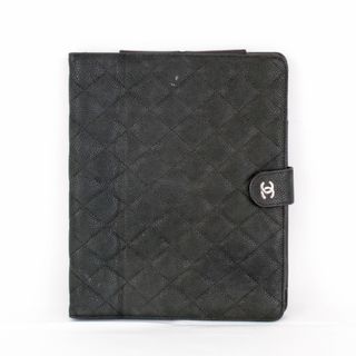 CHANEL - 『USED』 CHANEL シャネル マトラッセ iPadケース キャビアスキン ブラック【中古】