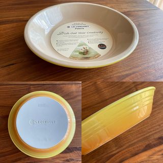 ルクルーゼ(LE CREUSET)の未使用 ル・クルーゼ パイ ディッシュ  サフランイエロー 22.8cm(鍋/フライパン)