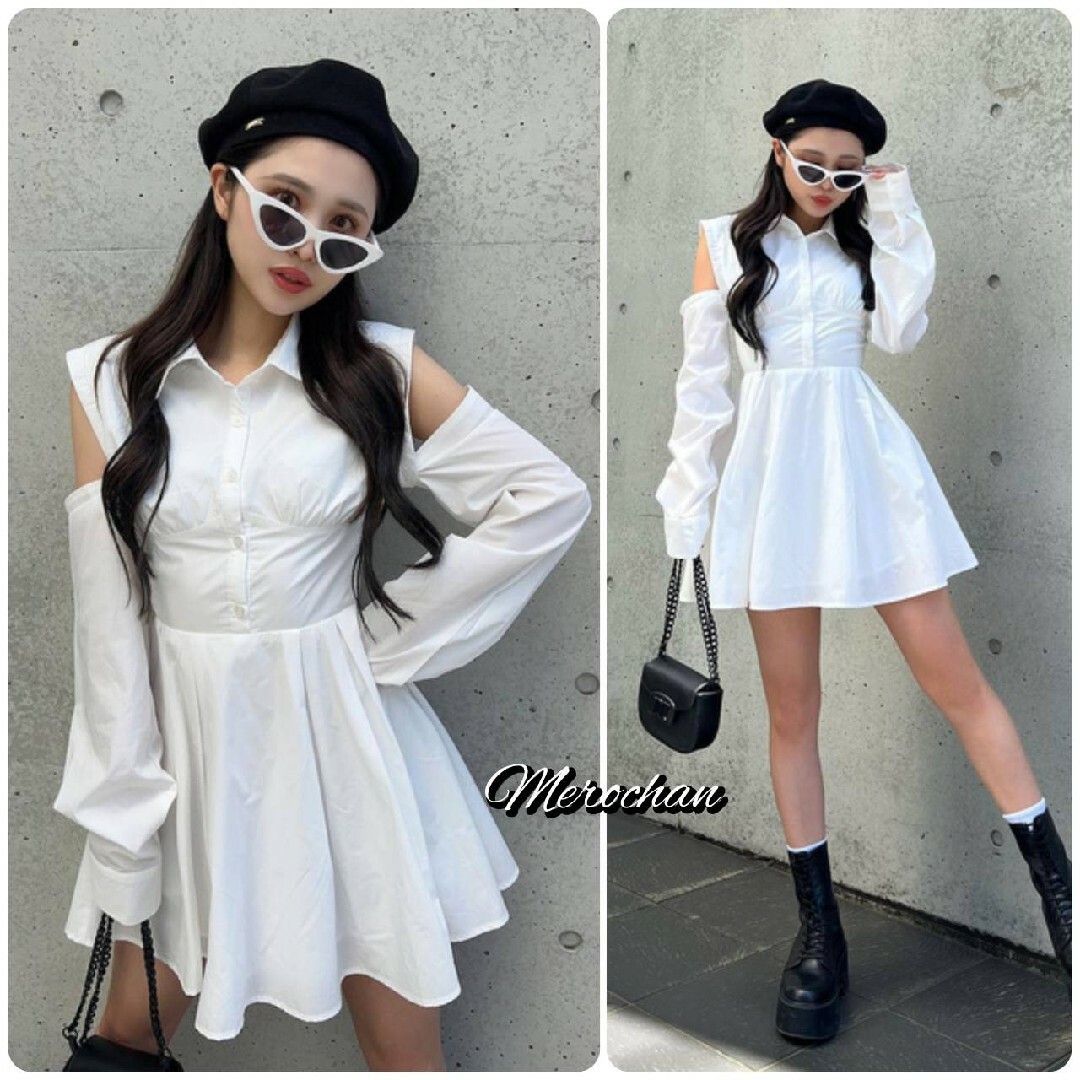 クーポンで半額☆2280円! Darich♡オープンショルダーシャツ