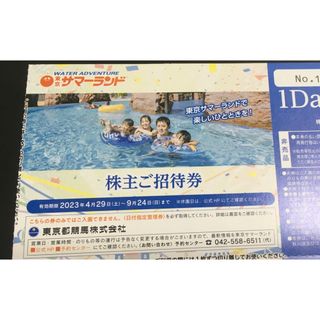 東京都競馬　株主優待券　東京サマーランド　4枚(遊園地/テーマパーク)