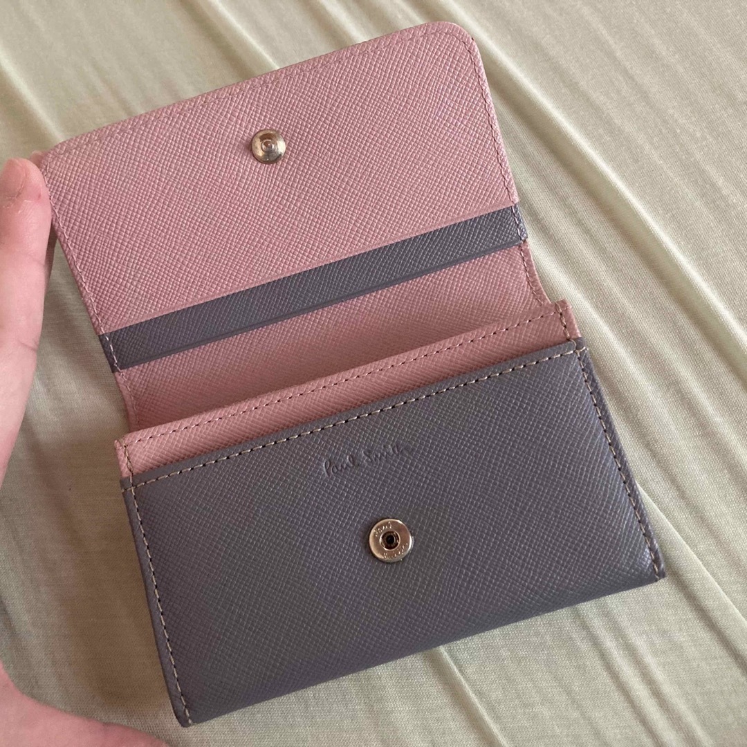 Paul Smith - ポールスミス グレー 名刺入れ 定期入れ パスケースの ...