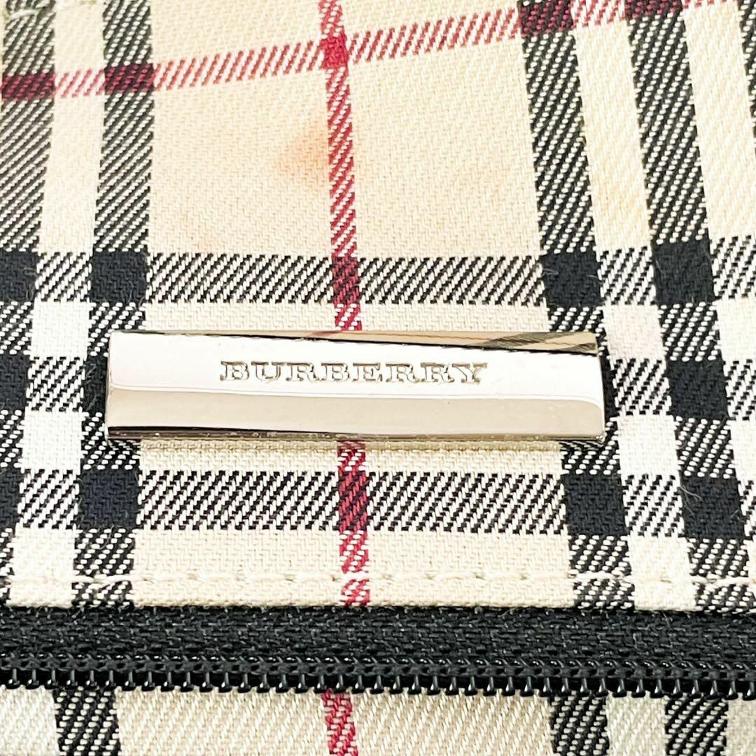 BURBERRY - 【美品】バーバリー ノバチェック ハンドバッグ レザー