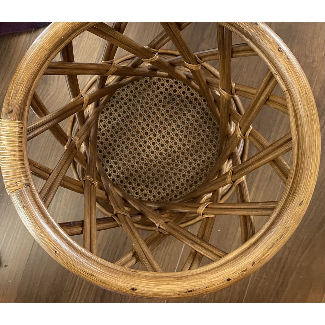 アンティークレトロアジアン籐製品ラタン椅子 2
