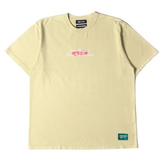 ウィンダンシー(WIND AND SEA)のWIND AND SEA ウィンダンシー Tシャツ サイズ:L 21AW GOD SELECTION XXX ゴッド セレクション ロゴ プリント エンブロイダリー ヘビーウェイト クルーネック WDS-XXX-21A-11 刺繡 ベージュ トップス カットソー 半袖 コラボ【メンズ】【中古】(Tシャツ/カットソー(半袖/袖なし))