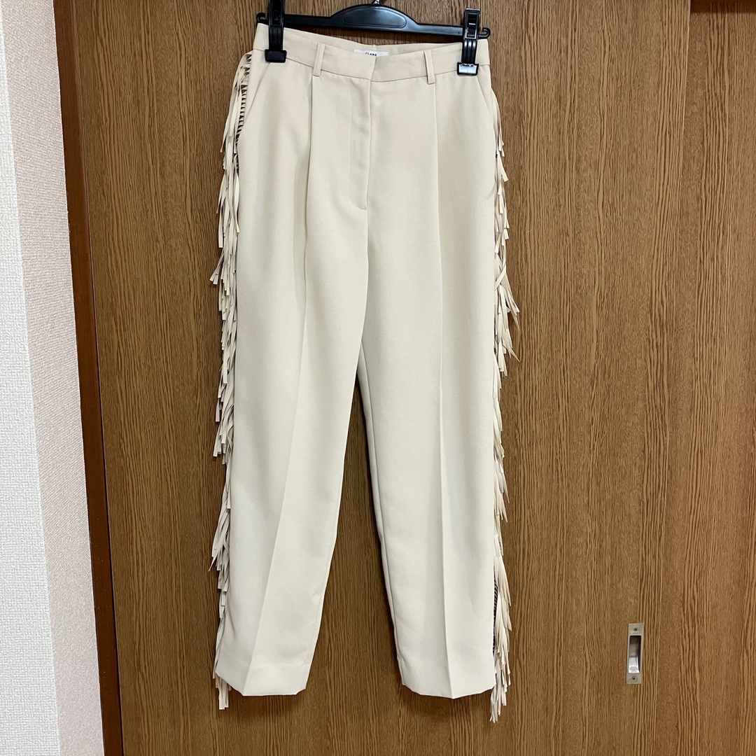 売れ済オンライン 【CLANE】FRINGE TAPERED PANTS | chevron.lk