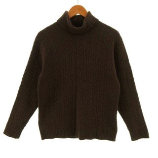 アーバンリサーチ(URBAN RESEARCH)のアーバンリサーチ ニット タートルネック WOOL& CASHIMERE 茶 S(ニット/セーター)