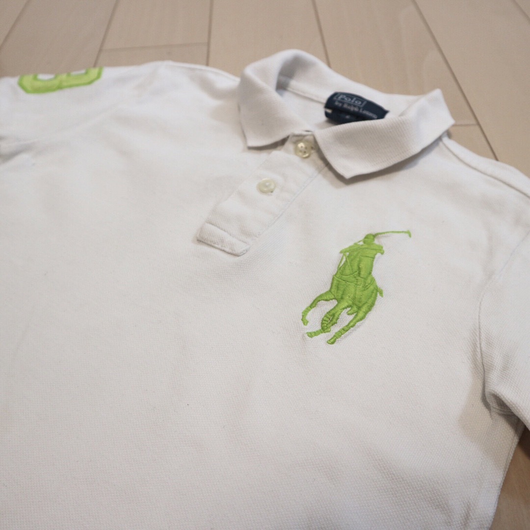 POLO RALPH LAUREN(ポロラルフローレン)のラルフローレン　Ralph Lauren ポロシャツ 白 キッズ/ベビー/マタニティのキッズ服男の子用(90cm~)(Tシャツ/カットソー)の商品写真