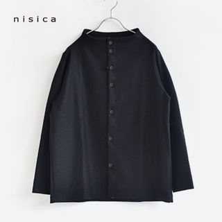 フォーティーファイブアールピーエム(45rpm)の美品 nisica✨ニシカ ガンジーネック カーディガン ネイビー レディース(カーディガン)