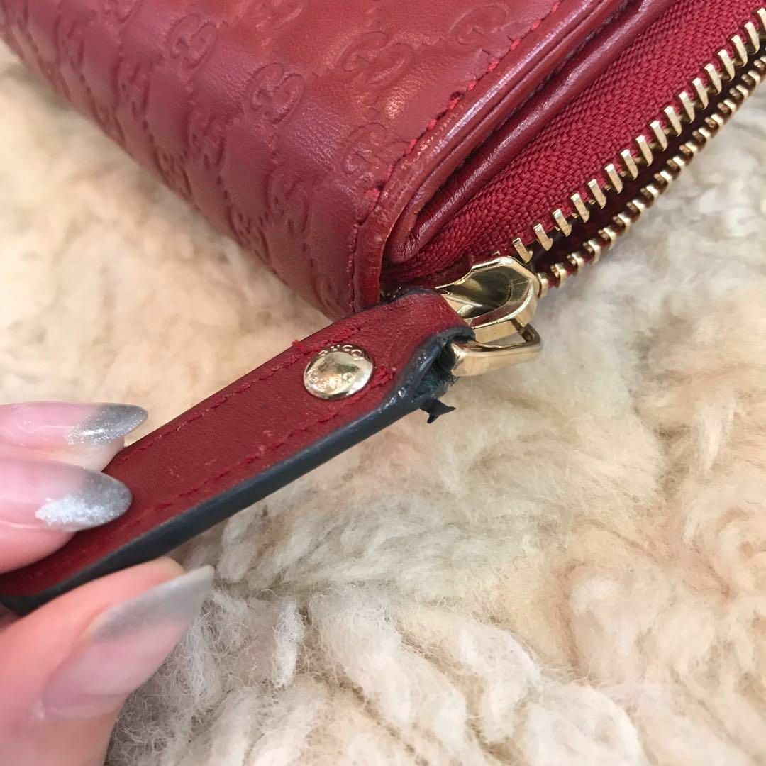 Gucci - GUCCI マイクロ・グッチシマ コンパクト財布 二つ折り レザー