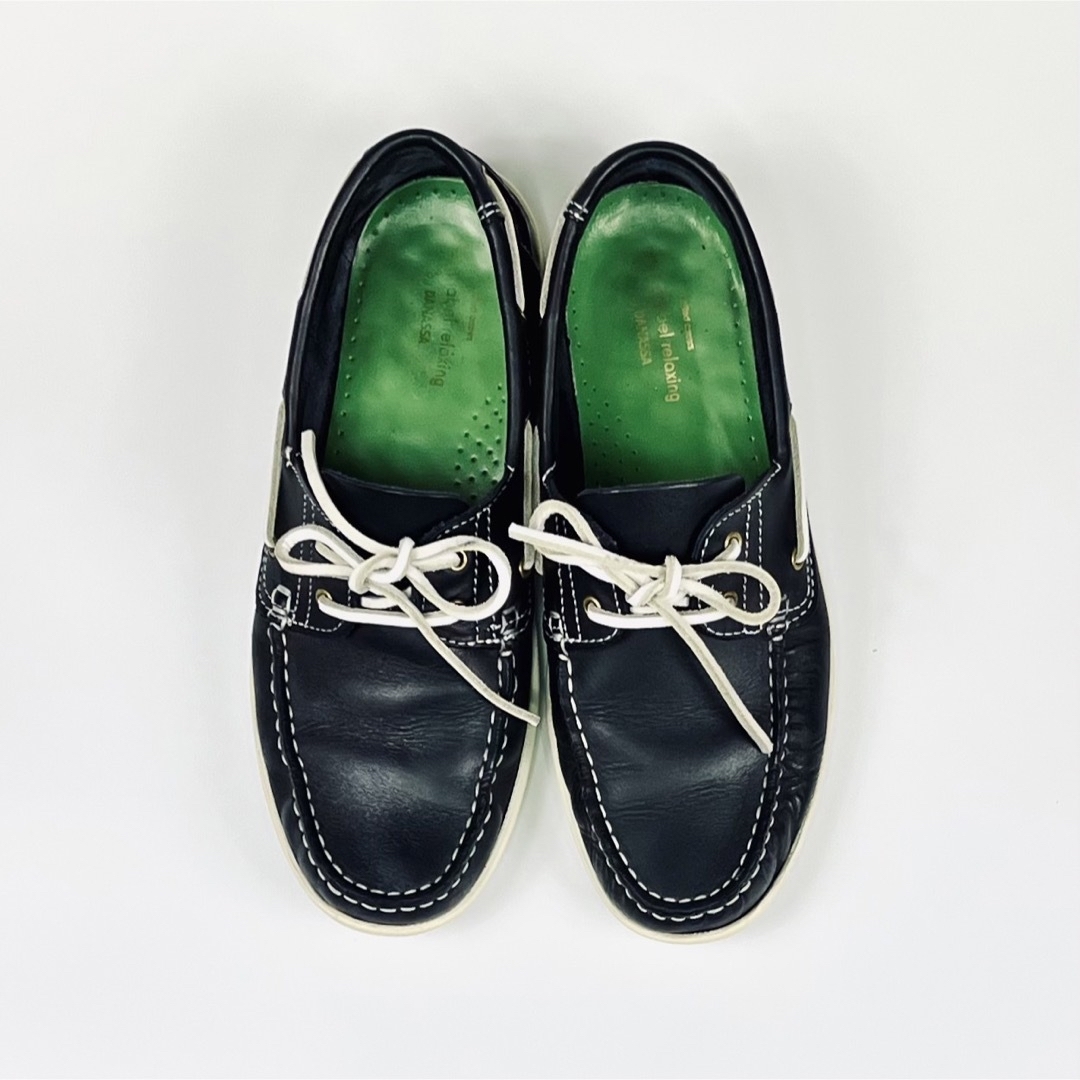 UNITED ARROWS green label relaxing(ユナイテッドアローズグリーンレーベルリラクシング)のユナイテッドアローズグリーンレーベルリラクシング別注 ダナッサ本革デッキシューズ メンズの靴/シューズ(デッキシューズ)の商品写真