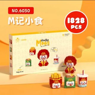 マクドナルド(マクドナルド)の★マクドナルドバリューセット4点セットナノブロック★(キャラクターグッズ)