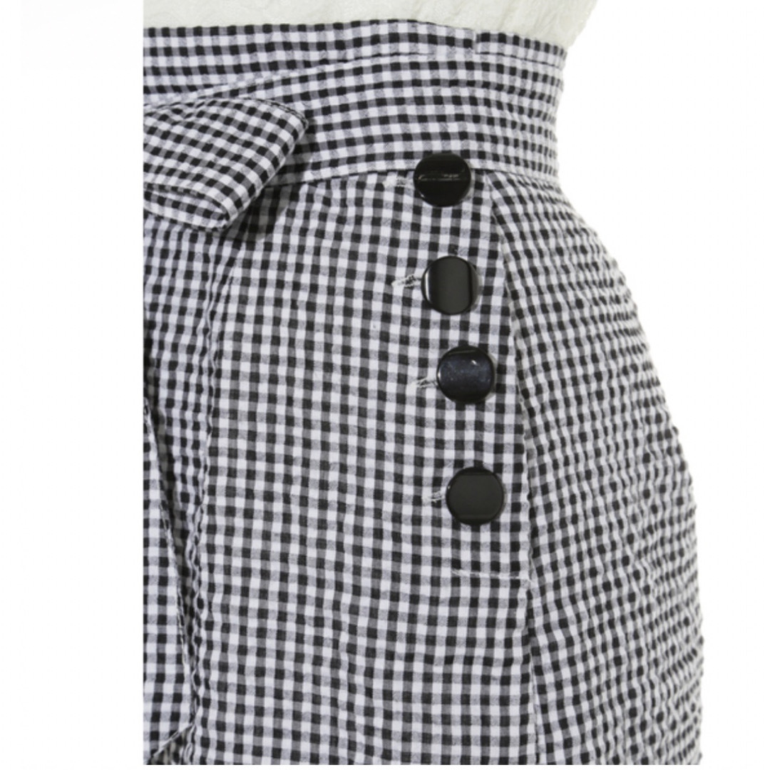 Lily Brown(リリーブラウン)のアシンメトリーミディスカート レディースのスカート(ひざ丈スカート)の商品写真