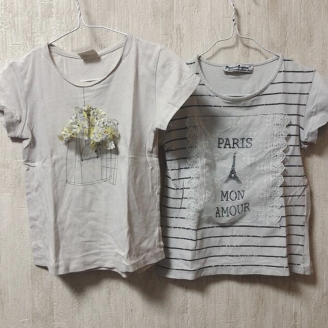 ZARA KIDS(ザラキッズ)のzara kids▷▷2枚組　Tシャツ キッズ/ベビー/マタニティのキッズ服女の子用(90cm~)(Tシャツ/カットソー)の商品写真