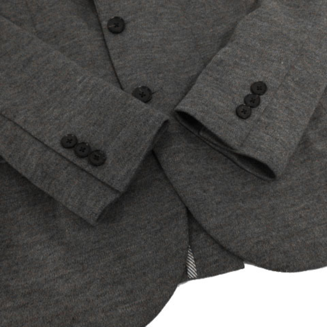 EDIFICE(エディフィス)のEDIFICE ジャケット テーラードカラー 2B ウール混 起毛 グレー 44 メンズのジャケット/アウター(テーラードジャケット)の商品写真