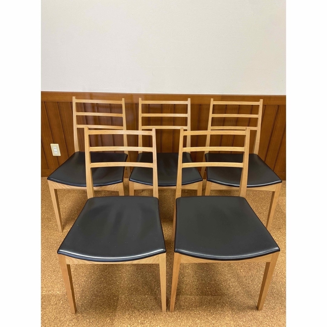 nissin 日進木工 ダイニングチェア 椅子 日本製　スタイリッシュ インテリア/住まい/日用品の椅子/チェア(ダイニングチェア)の商品写真