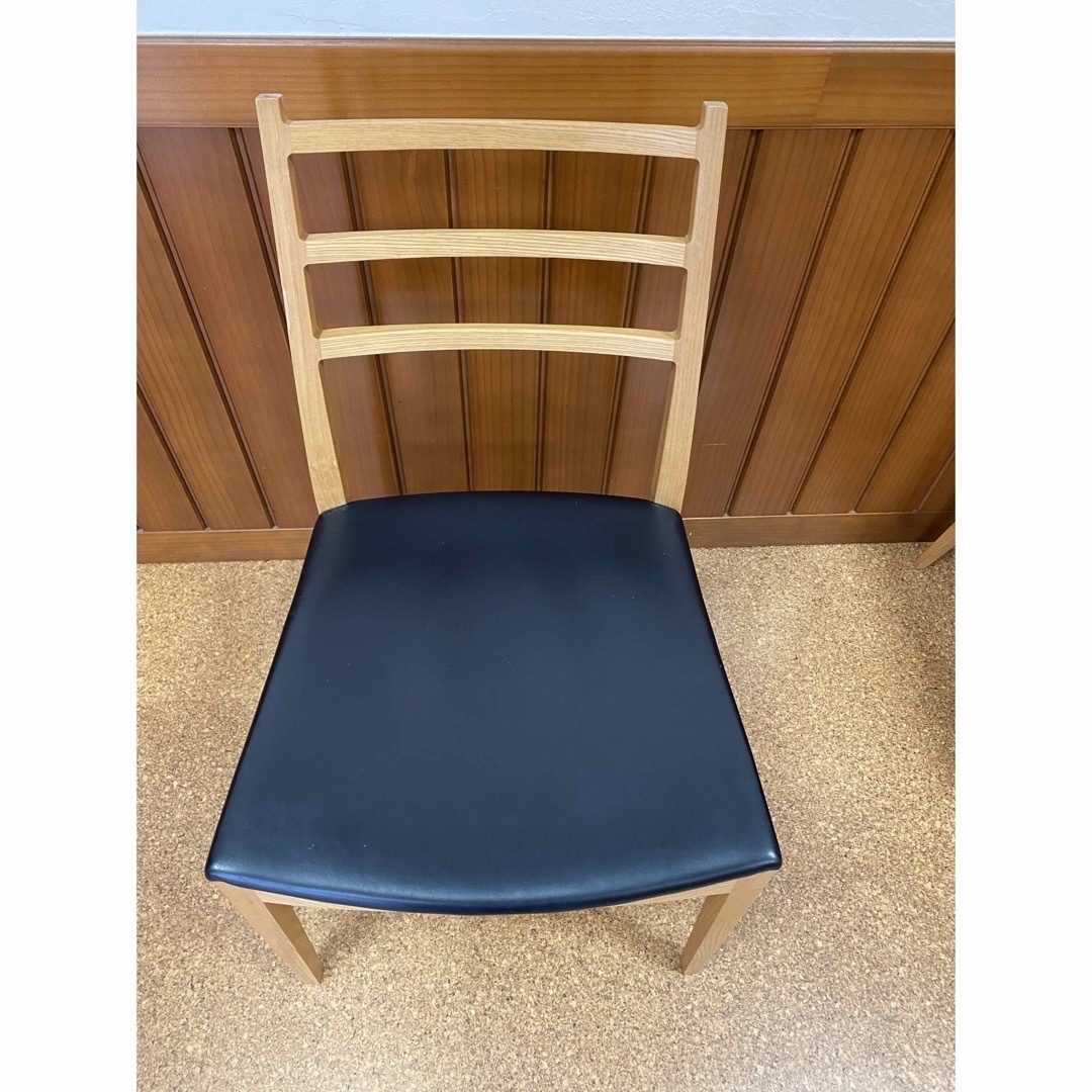 nissin 日進木工 ダイニングチェア 椅子 日本製　スタイリッシュ インテリア/住まい/日用品の椅子/チェア(ダイニングチェア)の商品写真