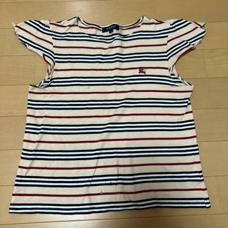 バーバリー(BURBERRY)のバーバリー　トップス　140 ボーダー　ベージュ(Tシャツ/カットソー)