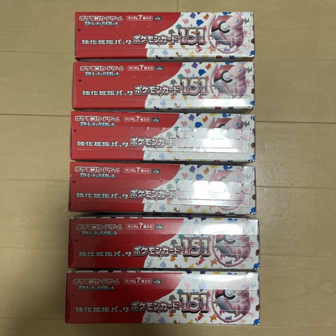 ポケモンカード　151 シュリンク付き　6BOX