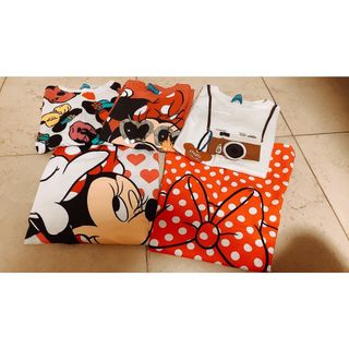 ディズニー(Disney)のディズニー　Tシャツ　5枚セット　ミニーちゃん　TDR  150(Tシャツ/カットソー)