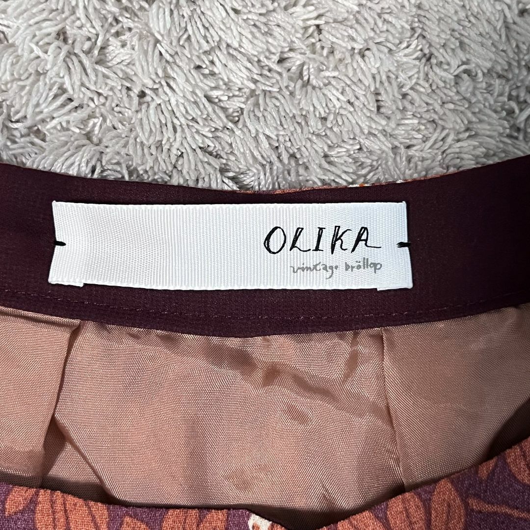 【最終値下げ】OLIKA（オリカ）　フラワーギャザースカート レディースのスカート(ひざ丈スカート)の商品写真