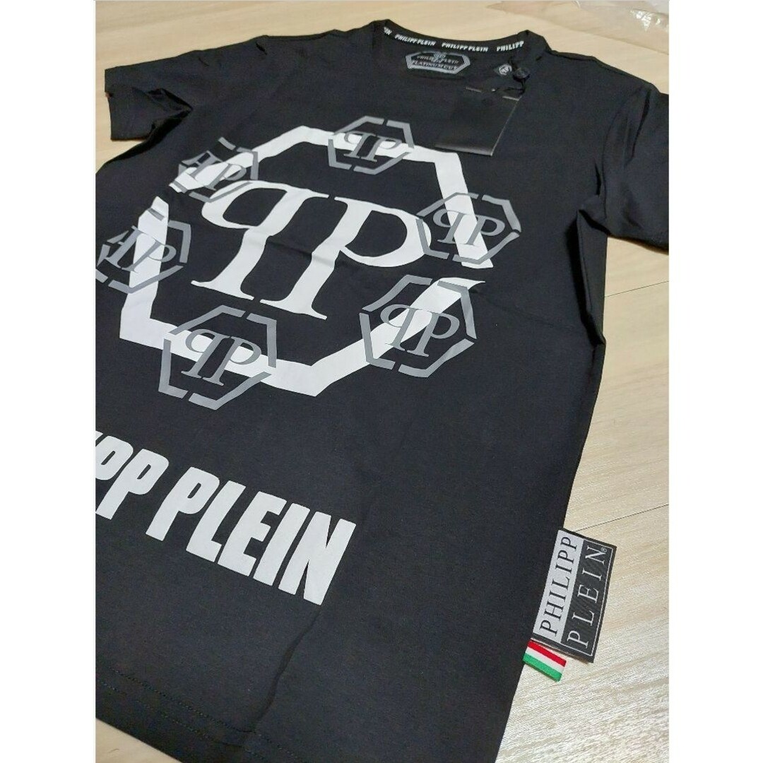 Philipp Plein フィリッププレイン ROCK スカル 黒 ロゴ-