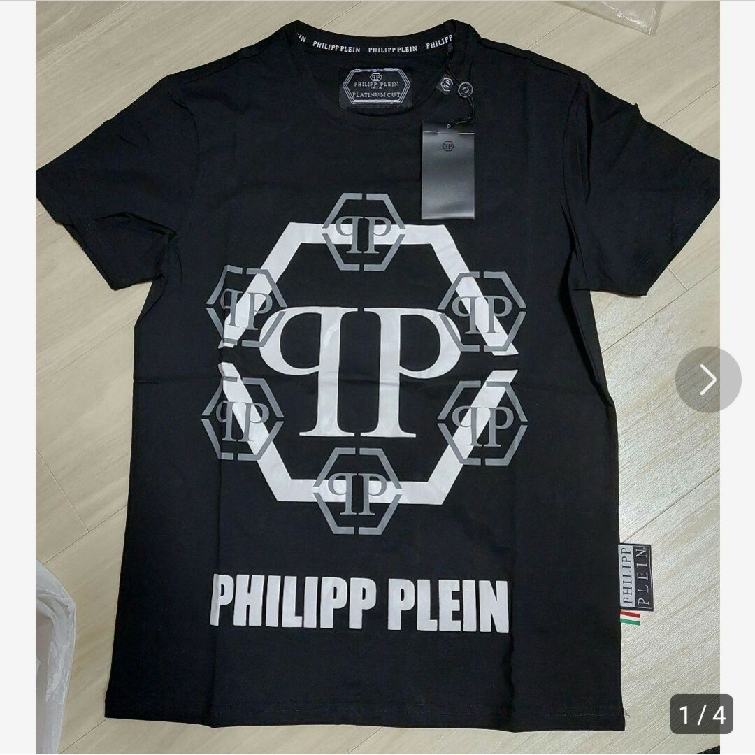 Philipp Plein フィリッププレイン ROCK スカル 黒 ロゴ