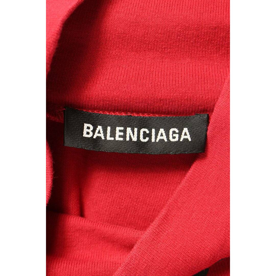 Balenciaga(バレンシアガ)のバレンシアガ  19AW  594582 TGV79 マルチロゴプリントハイネック長袖カットソー  メンズ XS メンズのトップス(Tシャツ/カットソー(七分/長袖))の商品写真