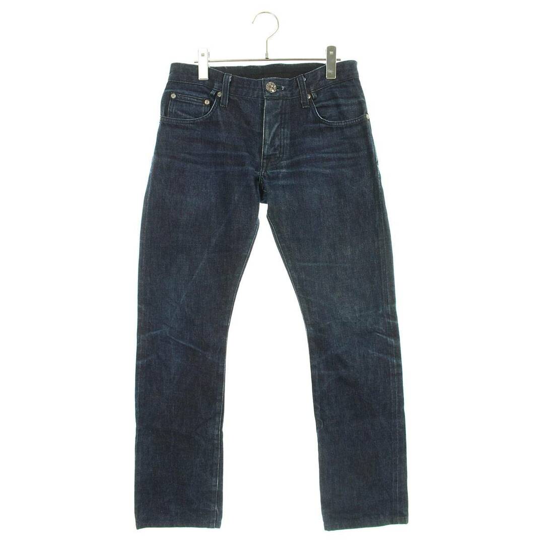 クロムハーツ  DNM PANTS CRS BTN INDIGO クロスボタンフライウォッシュドデニムパンツ  メンズ 30インチ