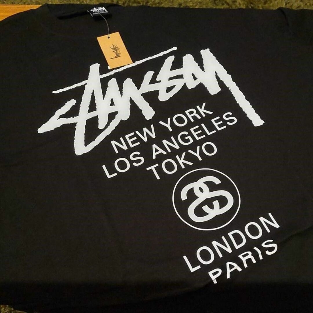 STUSSY - STUSSY World Tour Tee XL/黒の通販 by Yu's shop