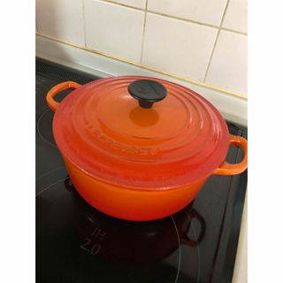 ルクルーゼ(LE CREUSET)のルクルーゼ　ココットロンド　お鍋　20㎝　箱つき(鍋/フライパン)