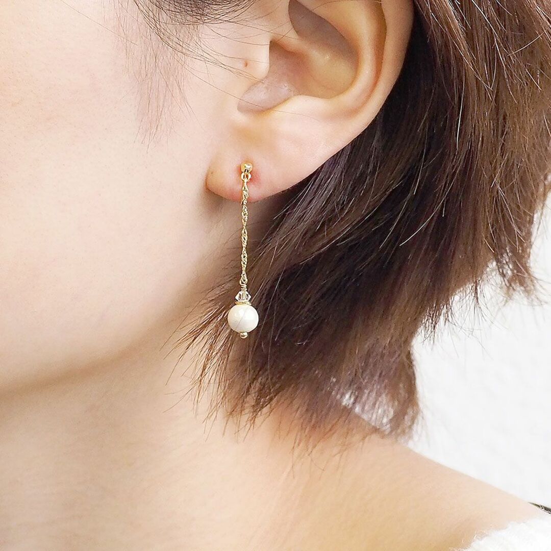 MIGORO ルビー K10 YGリング & itam ノンホールピアス(美品) レディースのアクセサリー(リング(指輪))の商品写真