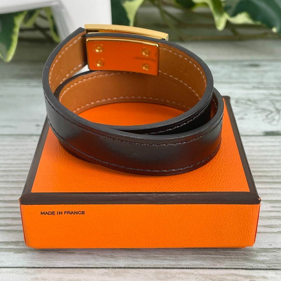 HERMES エルメス ドラッグ ドゥブルトゥール X刻印 ブレスレット