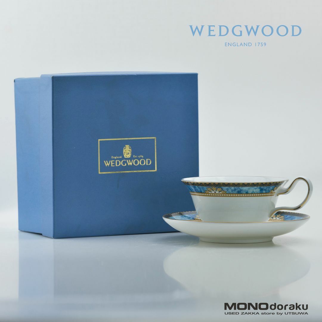 廃盤希少⭐WEDGWOODウェッジウッド 金彩カーゾン４客