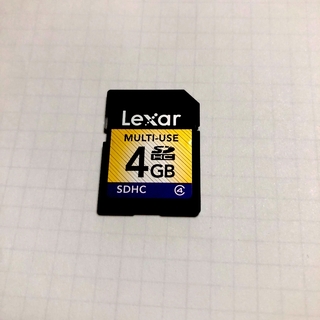 レキサー(Lexar)のLexar SDHCカード 4GB(携帯用ゲーム機本体)