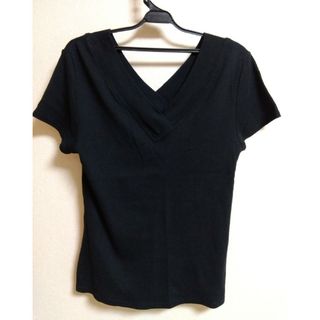 ギャップ(GAP)のGAP Ｖネック　綿100黒Tシャツ(Tシャツ(半袖/袖なし))