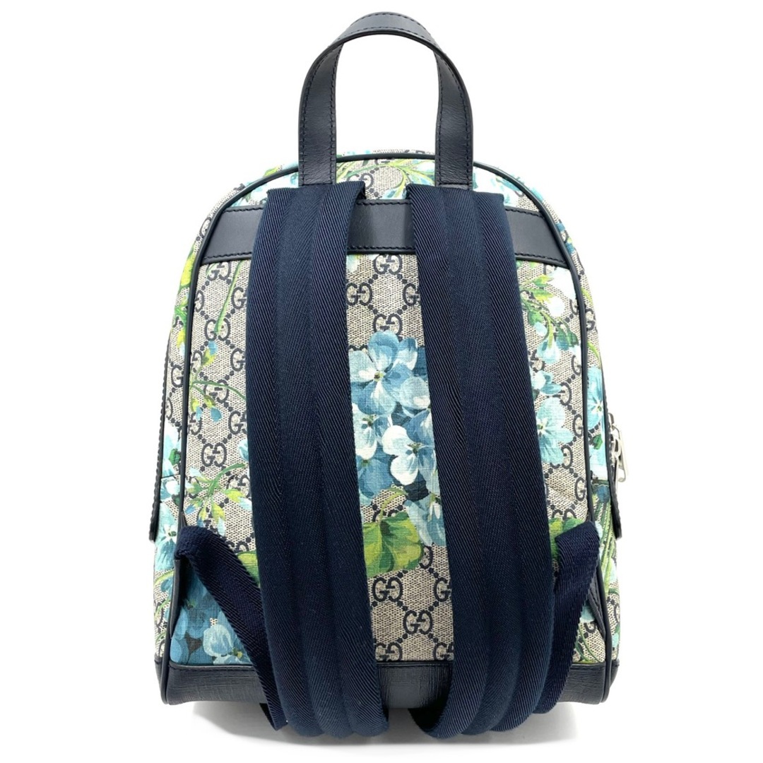 【在庫処分】GUCCI グッチ リュック GGブルームス グリーンフローラル バックパック グリーン 緑 かばん 鞄 546327 PVCコーティングキャンバス ベージュ ブルー 青 シルバー金具 レディース 人気【中古品】