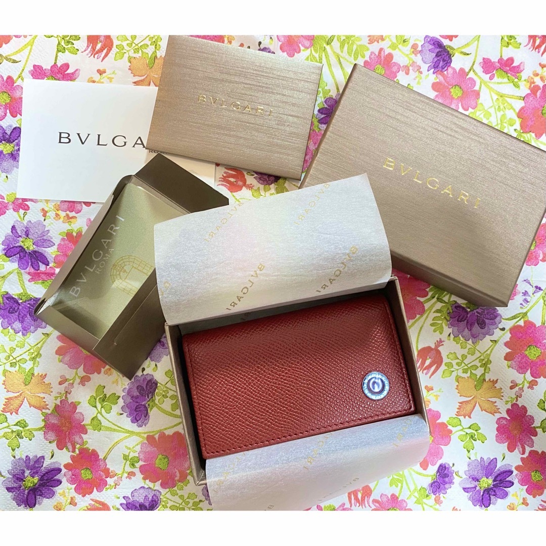 BVLGARI - 新品未使用 BVLGARI ブルガリ キーケース 赤 ボルドー BVLGARI - 新品未使用 BVLGARI ブルガリ キーケース 赤 ボルドー