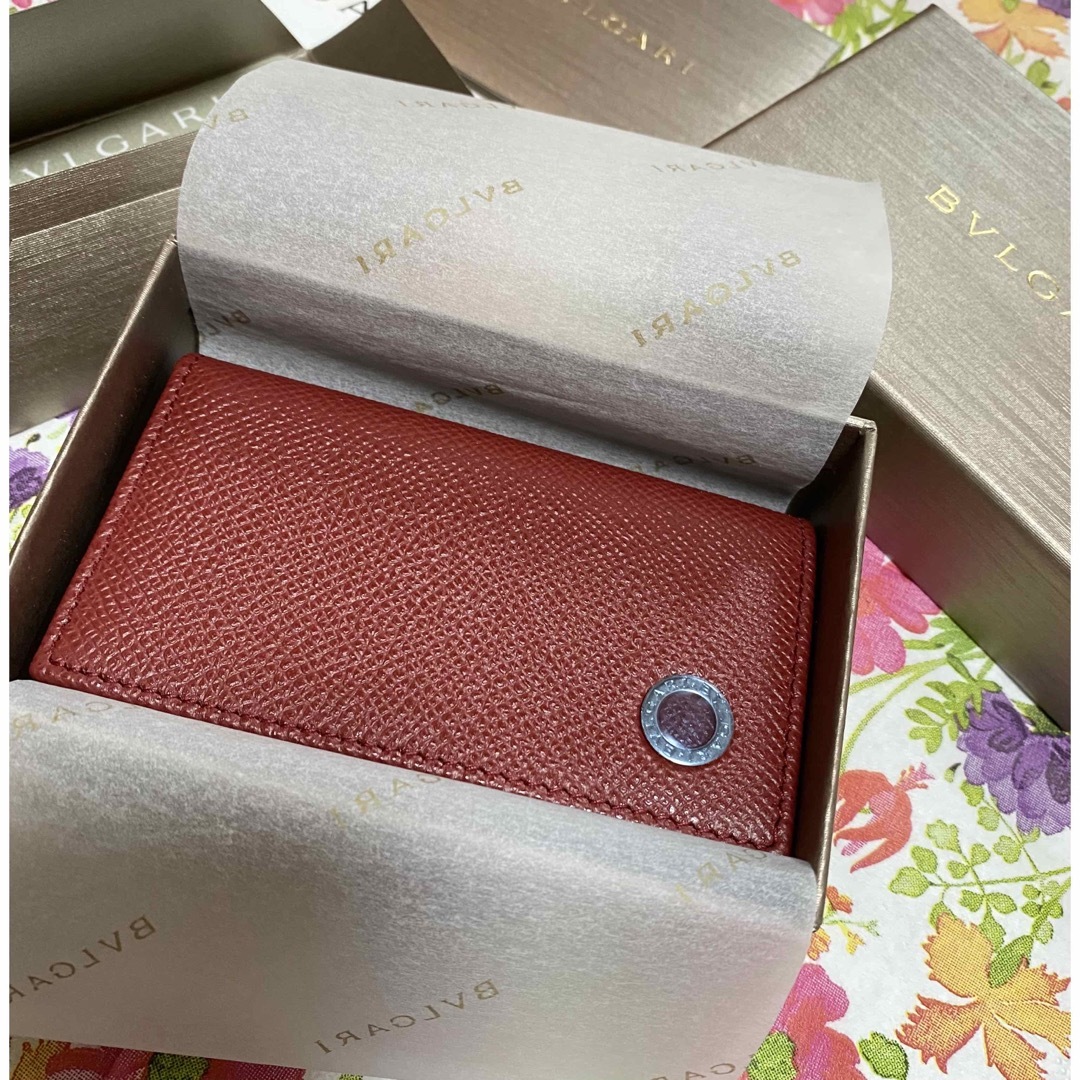 BVLGARI - 新品未使用 BVLGARI ブルガリ キーケース 赤 ボルドー BVLGARI - 新品未使用 BVLGARI ブルガリ キーケース 赤 ボルドー
