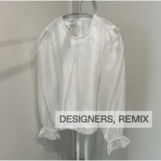 デザイナーズリミックス(DESIGNERS REMIX)のデザイナーズリミックス　ブラウス　バックリボン　新品未使用　タグ付き(シャツ/ブラウス(長袖/七分))