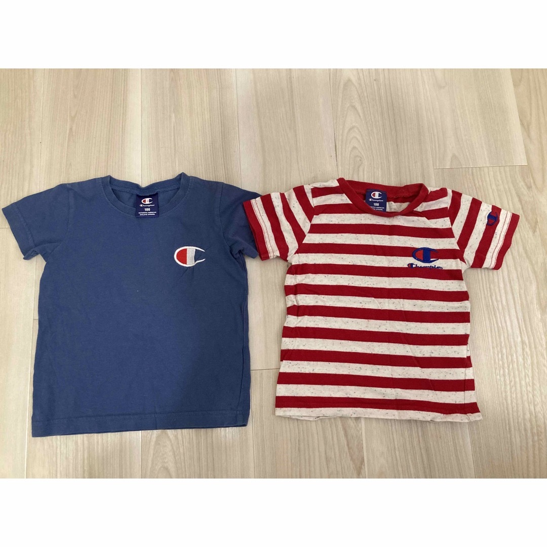 Champion(チャンピオン)のスポーツ　Tシャツ　チャンピオン　100 セット キッズ/ベビー/マタニティのキッズ服男の子用(90cm~)(Tシャツ/カットソー)の商品写真