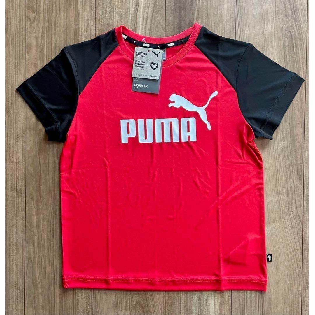 PUMA(プーマ)の【新品送料込】定価3,960円 プーマ 上下セット シャツ&パンツ 140cm キッズ/ベビー/マタニティのキッズ服男の子用(90cm~)(Tシャツ/カットソー)の商品写真