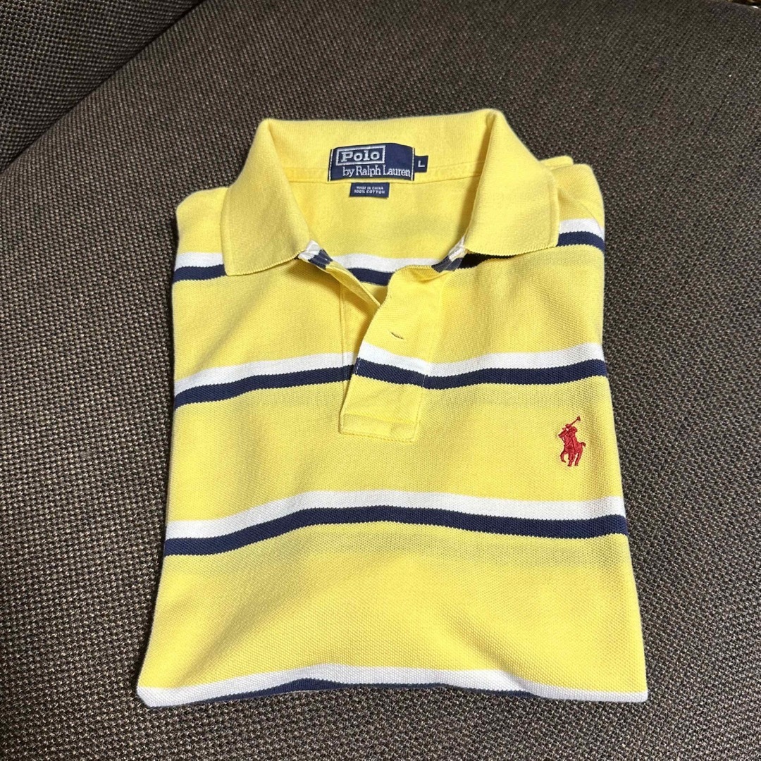 POLO RALPH LAUREN(ポロラルフローレン)のゴルフ　シャツ　ウエア　サイズ  L   メンズ　黄色 スポーツ/アウトドアのゴルフ(ウエア)の商品写真