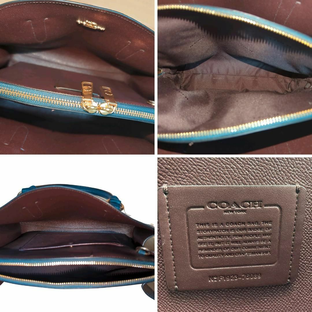 PRADA(プラダ)の未使用級 COACH チャニング キャリーオール グレー 2WAY レザー レディースのバッグ(トートバッグ)の商品写真